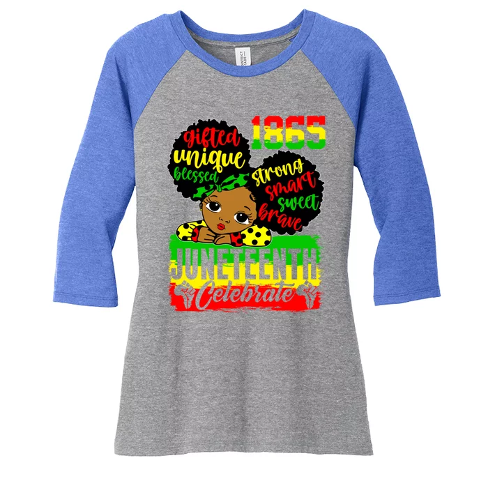 Black Juneteenth Independence Freedom Day Black History Great Gift Women's Tri-Blend 3/4-Sleeve Raglan Shirt