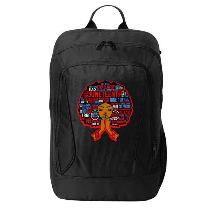 Black Juneteenth Independence Celebrate Freedom Gift City Backpack