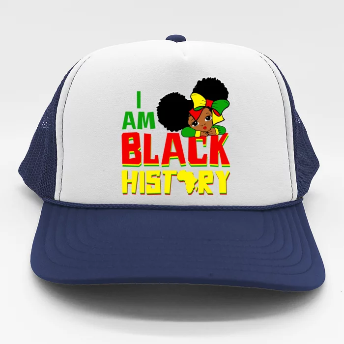 Black Juneteenth I Am Black History Education Freedom Gift Trucker Hat