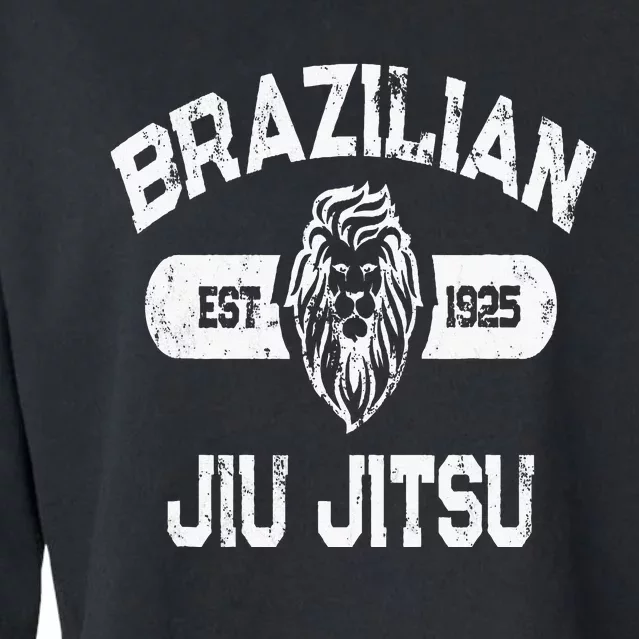 Brazilian Jiu Jitsu Established 1925 Bjj Cropped Pullover Crew