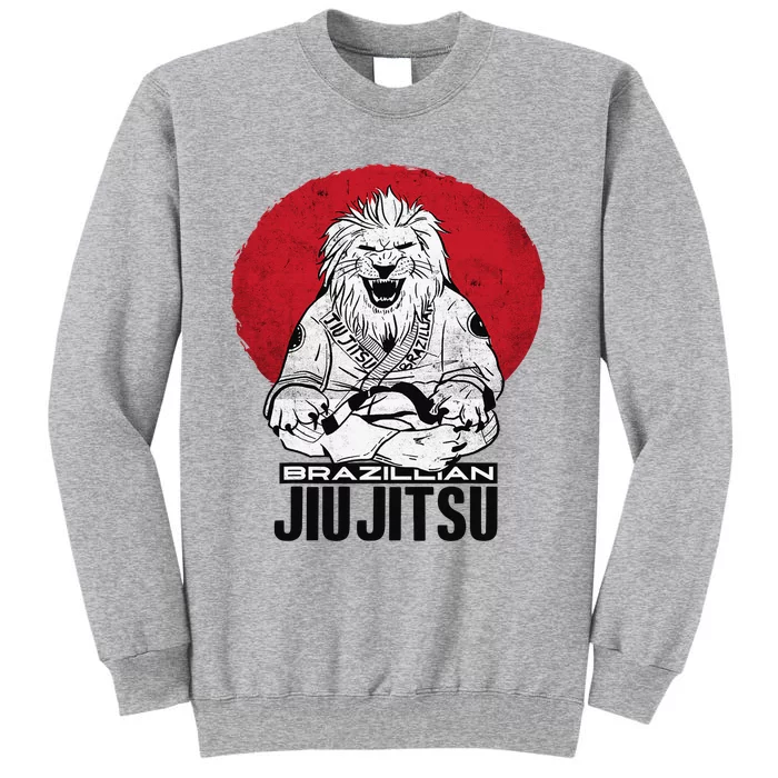 Brazilian Jiu Jitsu BJJ MMA Fighter Jiujitsu Funny Lion Tall Sweatshirt