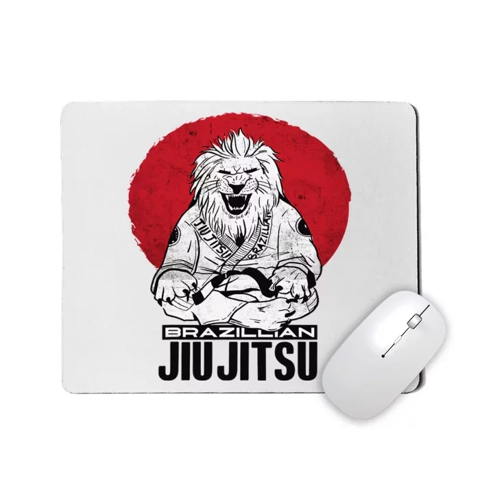 Brazilian Jiu Jitsu BJJ MMA Fighter Jiujitsu Funny Lion Mousepad