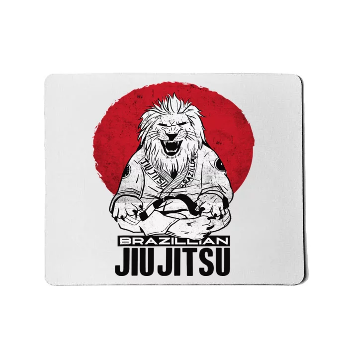 Brazilian Jiu Jitsu BJJ MMA Fighter Jiujitsu Funny Lion Mousepad