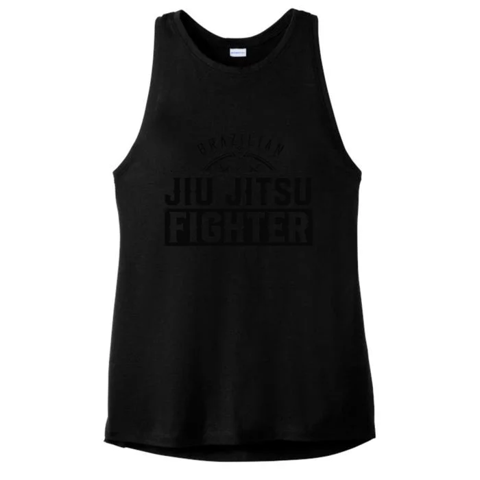 Brazilian Jiu Jitsu Fighter BJJ Martial Arts Ladies Tri-Blend Wicking Tank