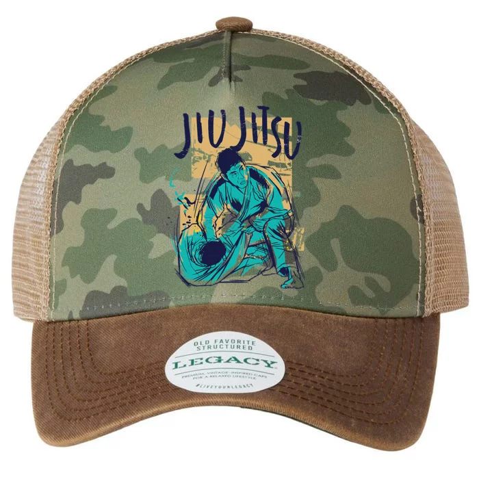 Brazilian Jiu Jitsu vintage Legacy Tie Dye Trucker Hat