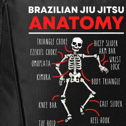 Brazilian Jiu Jitsu Anatomy Skeleton Funny Mix Martial Arts City Backpack