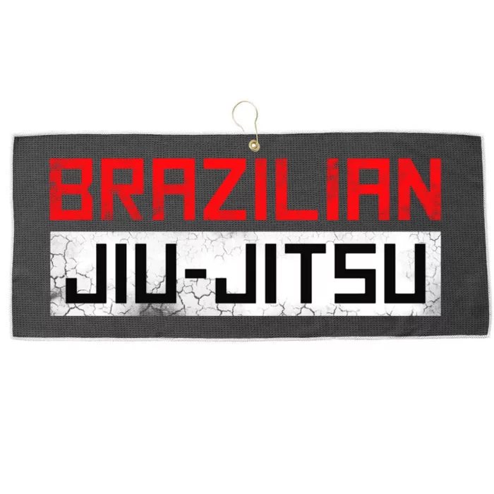 Barazilian Jiu Jitsu Gift For Jiu Jitsu Lover Fighter Mma Large Microfiber Waffle Golf Towel