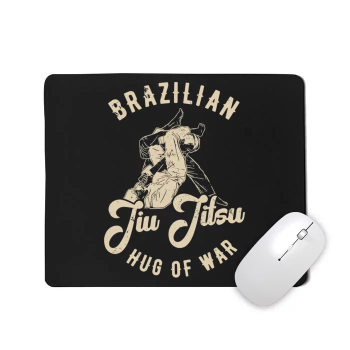 Brazilian Jiu Jitsu BJJ Distressed Funny Mousepad