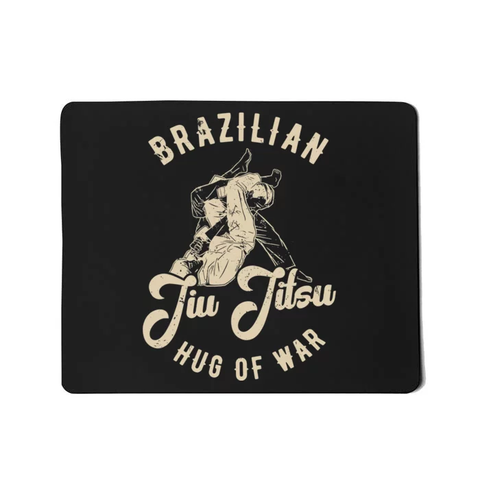 Brazilian Jiu Jitsu BJJ Distressed Funny Mousepad