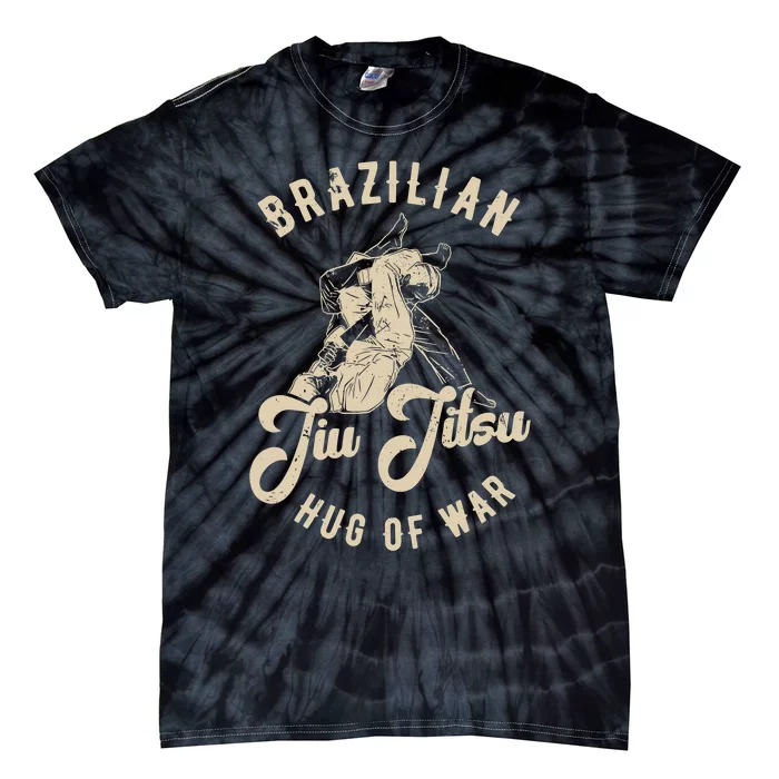 Brazilian Jiu Jitsu BJJ Distressed Funny Tie-Dye T-Shirt