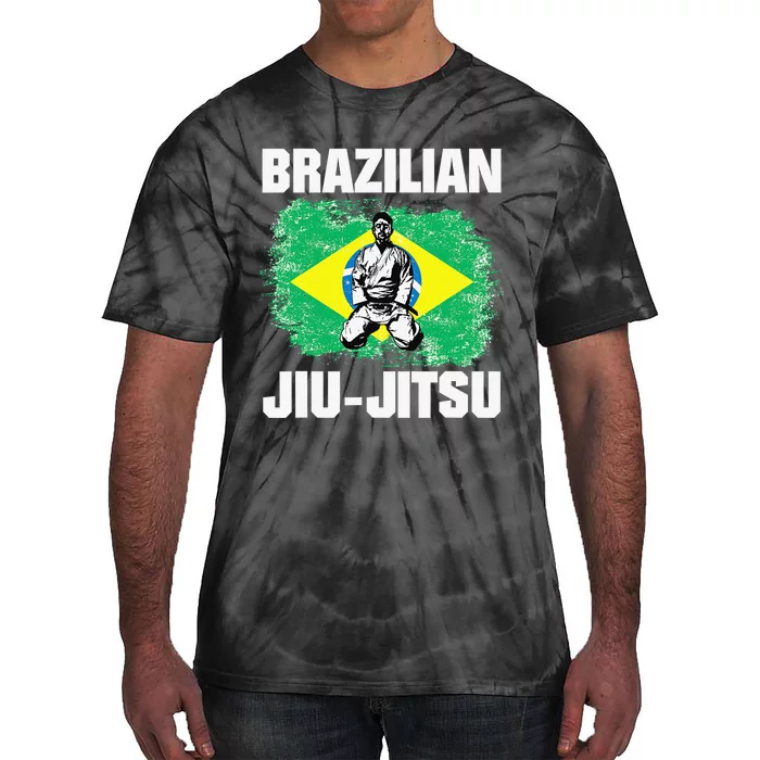 Brazilian Jiu Jitsu Established 1925 BJJ Gift MMA Fighter Tie-Dye T-Shirt