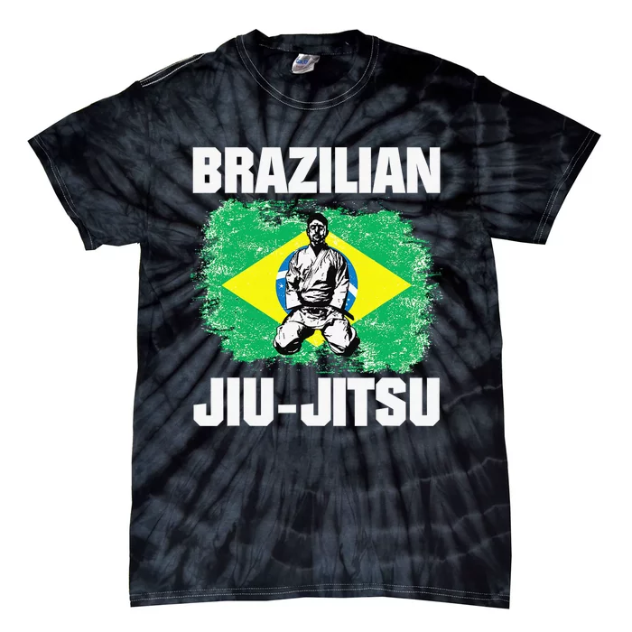 Brazilian Jiu Jitsu Established 1925 BJJ Gift MMA Fighter Tie-Dye T-Shirt