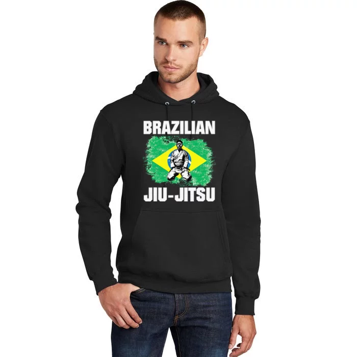 Brazilian Jiu Jitsu Established 1925 BJJ Gift MMA Fighter Tall Hoodie