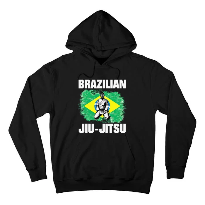 Brazilian Jiu Jitsu Established 1925 BJJ Gift MMA Fighter Tall Hoodie