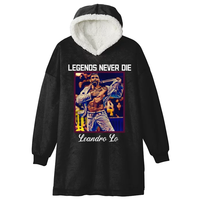 Brazilian Jiu Jitsu Tee Jiu Jitsu Legends Never Die BJJ Hooded Wearable Blanket