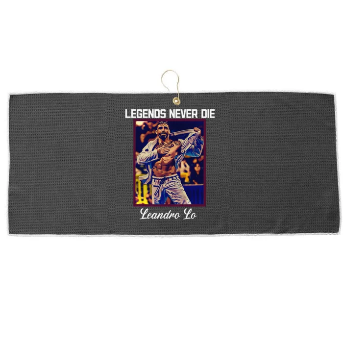 Brazilian Jiu Jitsu Tee Jiu Jitsu Legends Never Die BJJ Large Microfiber Waffle Golf Towel