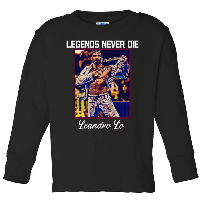 Brazilian Jiu Jitsu Tee Jiu Jitsu Legends Never Die BJJ Toddler Long Sleeve Shirt