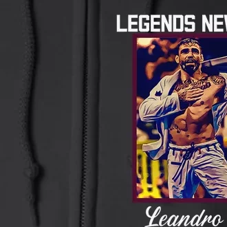 Brazilian Jiu Jitsu Tee Jiu Jitsu Legends Never Die BJJ Full Zip Hoodie