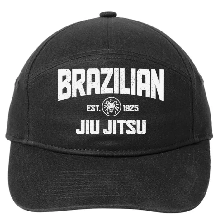 Brazilian Jiu Jitsu Established 1925 BJJ Gift MMA Fighter 7-Panel Snapback Hat