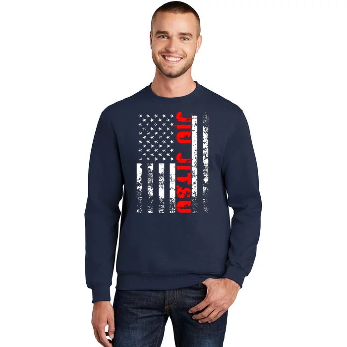 Brazilian Jiu Jitsu American Flag US Sports Sweatshirt