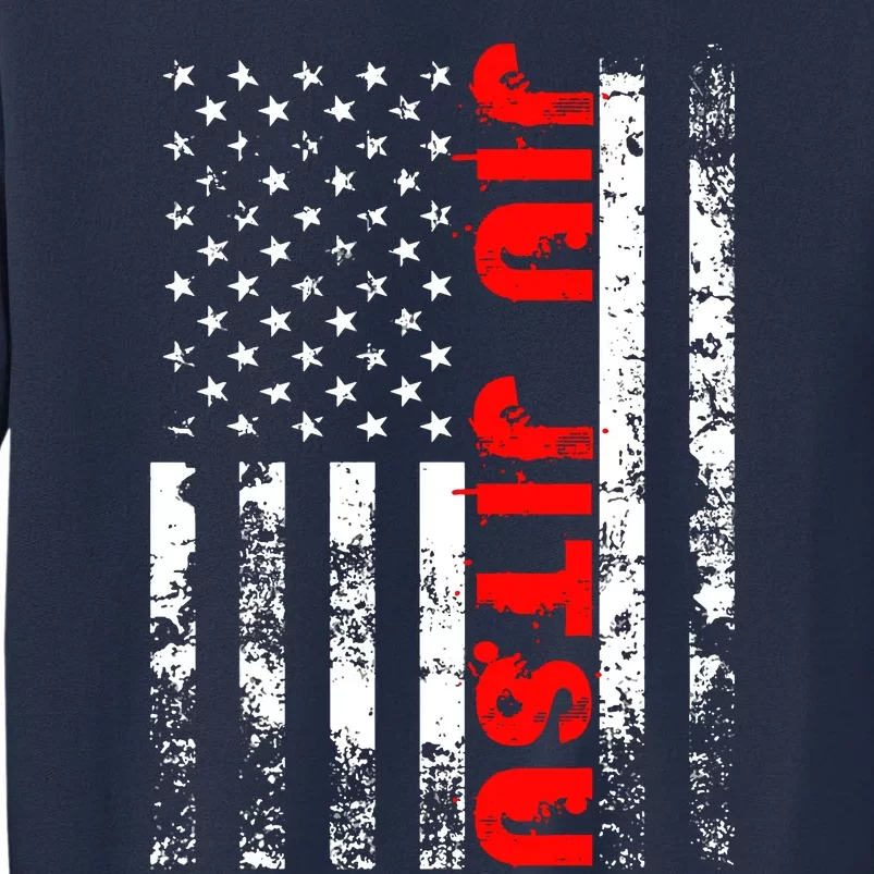 Brazilian Jiu Jitsu American Flag US Sports Sweatshirt