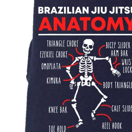 Brazilian Jiu Jitsu Anatomy Skeleton Funny Mix Martial Arts Doggie 3-End Fleece Hoodie