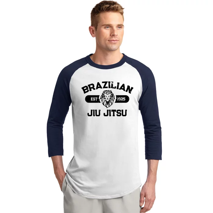 Brazilian Jiu Jitsu Established 1925 BJJ Gift MMA Fighter Baseball Sleeve Shirt