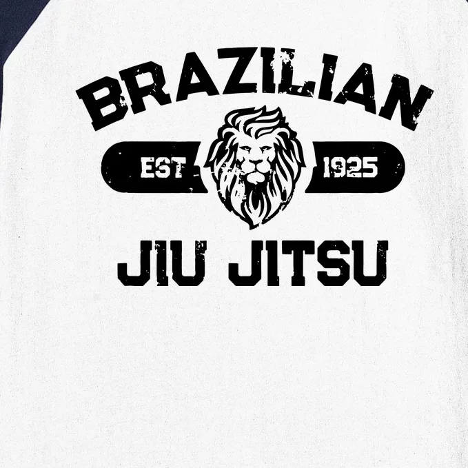 Brazilian Jiu Jitsu Established 1925 BJJ Gift MMA Fighter Baseball Sleeve Shirt