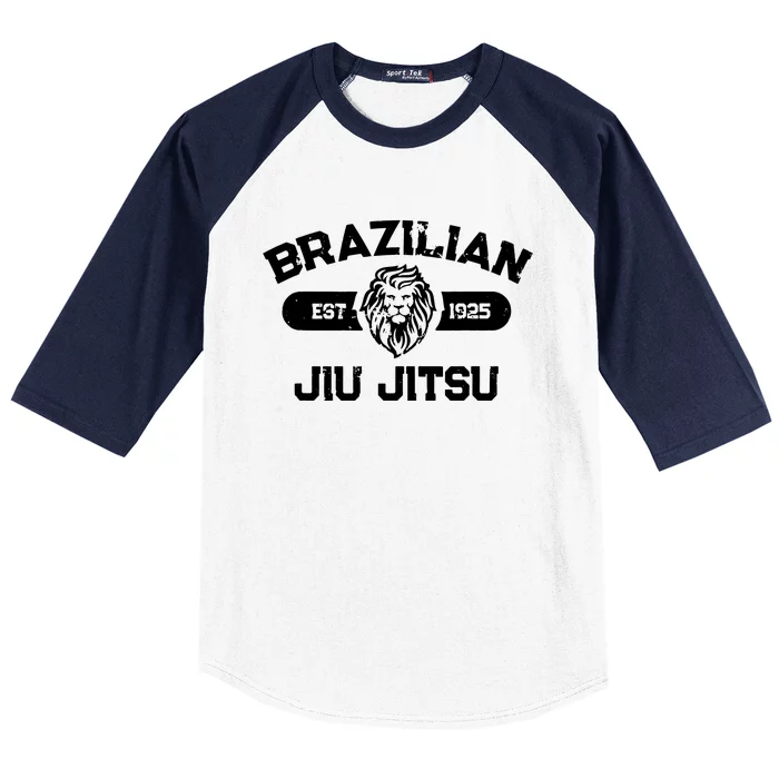 Brazilian Jiu Jitsu Established 1925 BJJ Gift MMA Fighter Baseball Sleeve Shirt