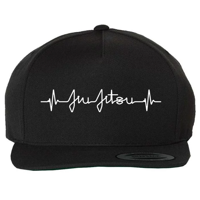 Brazilian Jiu Jitsu Heartbeat MMA BJJ Pulse EKG Tee Wool Snapback Cap