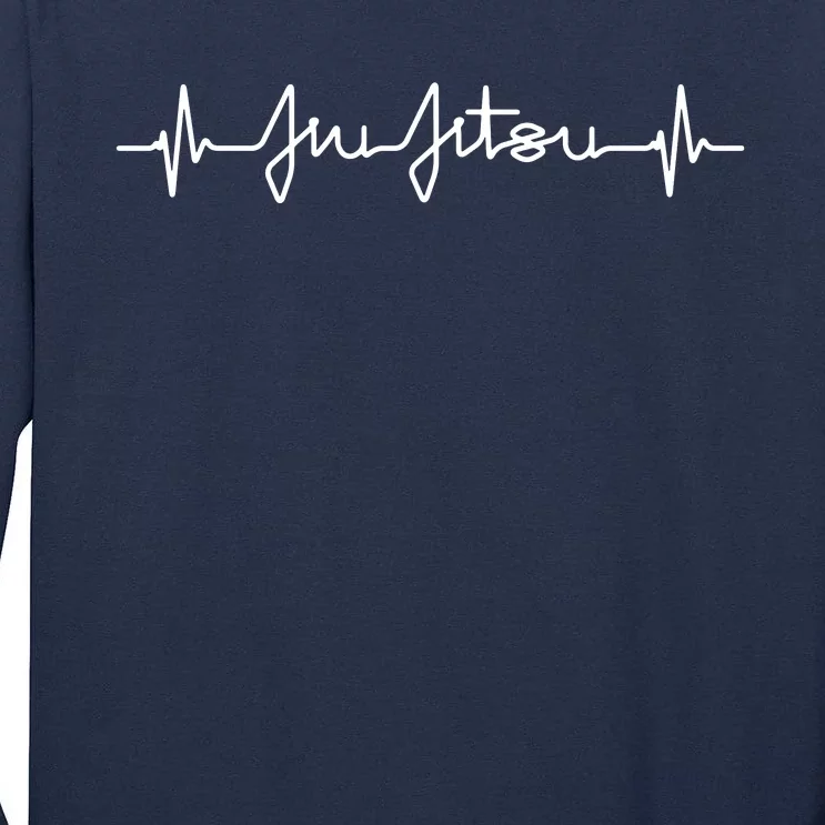 Brazilian Jiu Jitsu Heartbeat MMA BJJ Pulse EKG Tee Tall Long Sleeve T-Shirt