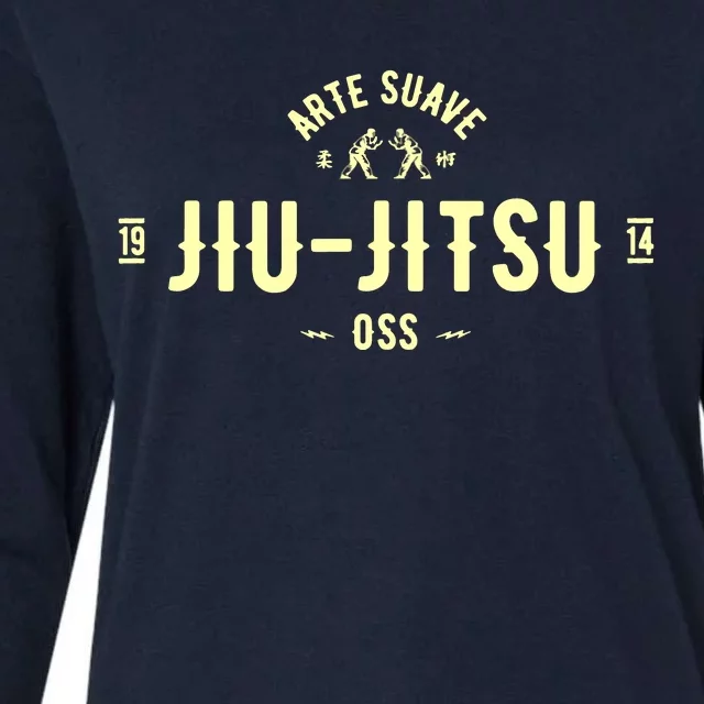 Brazilian Jiu Jitsu Arte Suave Oss BJJ Womens Cotton Relaxed Long Sleeve T-Shirt