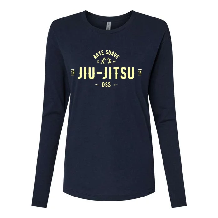 Brazilian Jiu Jitsu Arte Suave Oss BJJ Womens Cotton Relaxed Long Sleeve T-Shirt