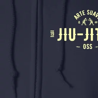 Brazilian Jiu Jitsu Arte Suave Oss BJJ Full Zip Hoodie