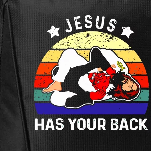 Brazilian Jiu Jitsu Jesus Has Your Back City Backpack