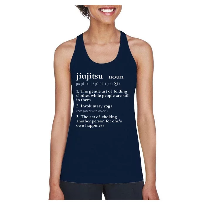 Brazilian Jiu Jitsu Funny BJJ Gifts Women Women's Racerback Tank