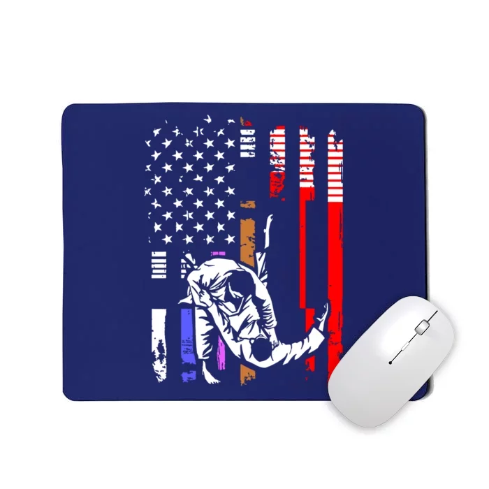 Brazilian Jiu Jitsu Stars Stripes Rank BJJ Flag Mousepad