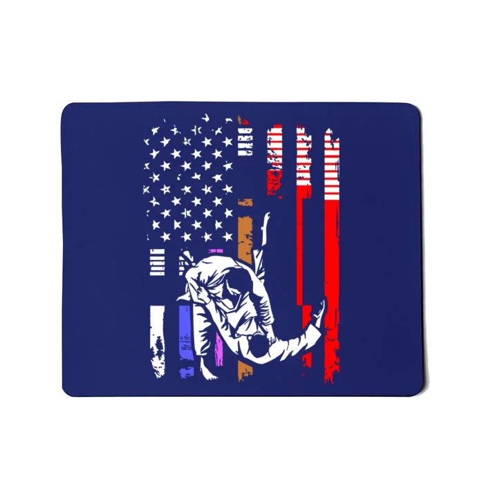 Brazilian Jiu Jitsu Stars Stripes Rank BJJ Flag Mousepad