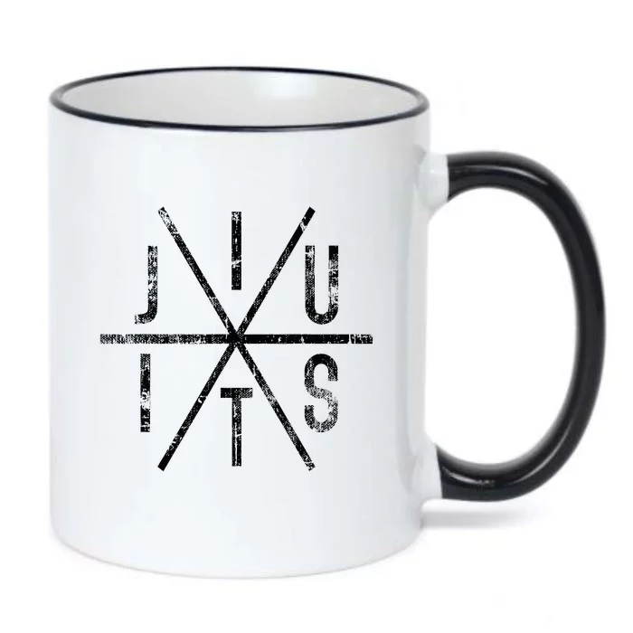 Brazilian Jiu Jitsu Bjj Distressed Black Color Changing Mug