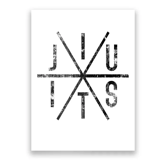 Brazilian Jiu Jitsu Bjj Distressed Poster