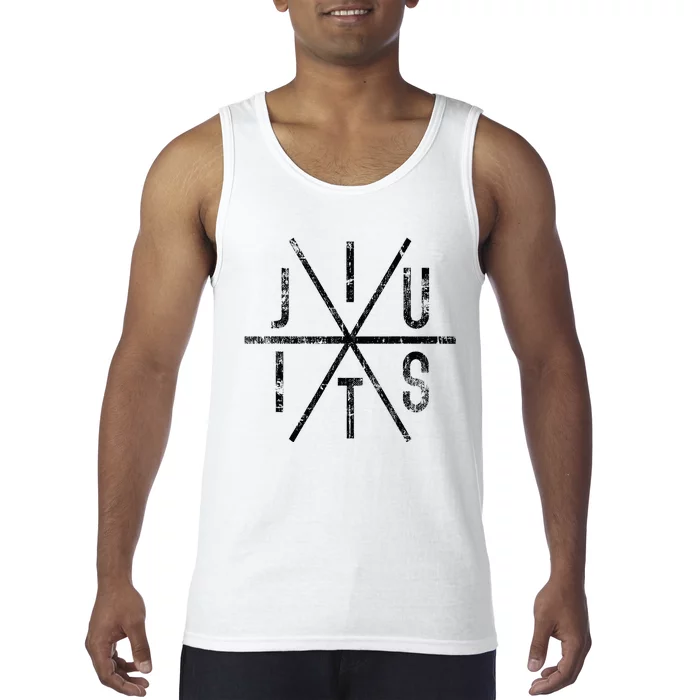 Brazilian Jiu Jitsu Bjj Distressed Tank Top