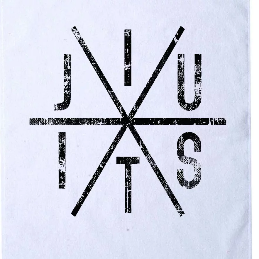 Brazilian Jiu Jitsu Bjj Distressed Platinum Collection Golf Towel