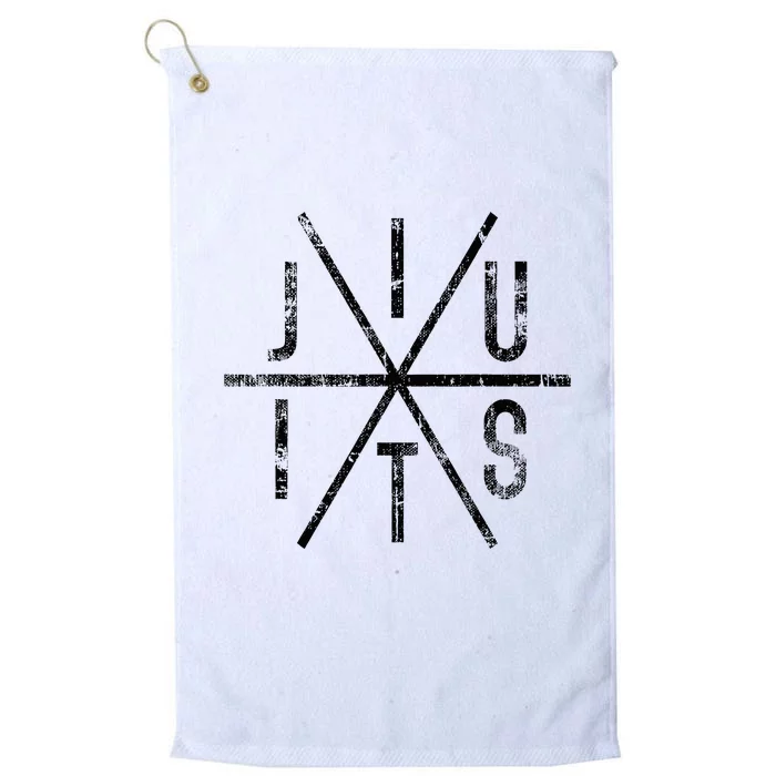 Brazilian Jiu Jitsu Bjj Distressed Platinum Collection Golf Towel