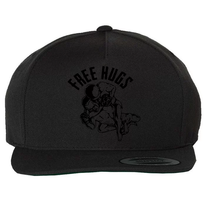 Brazilian Jiu Jitsu Free Hugs Martial Wool Snapback Cap