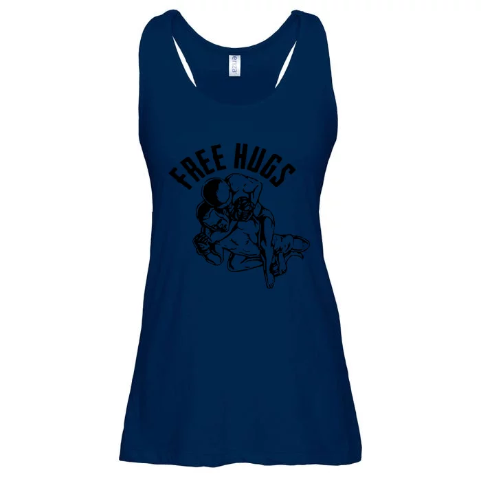 Brazilian Jiu Jitsu Free Hugs Martial Ladies Essential Flowy Tank