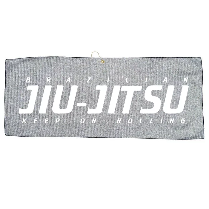 BRAZILIAN JIU JITSU Large Microfiber Waffle Golf Towel