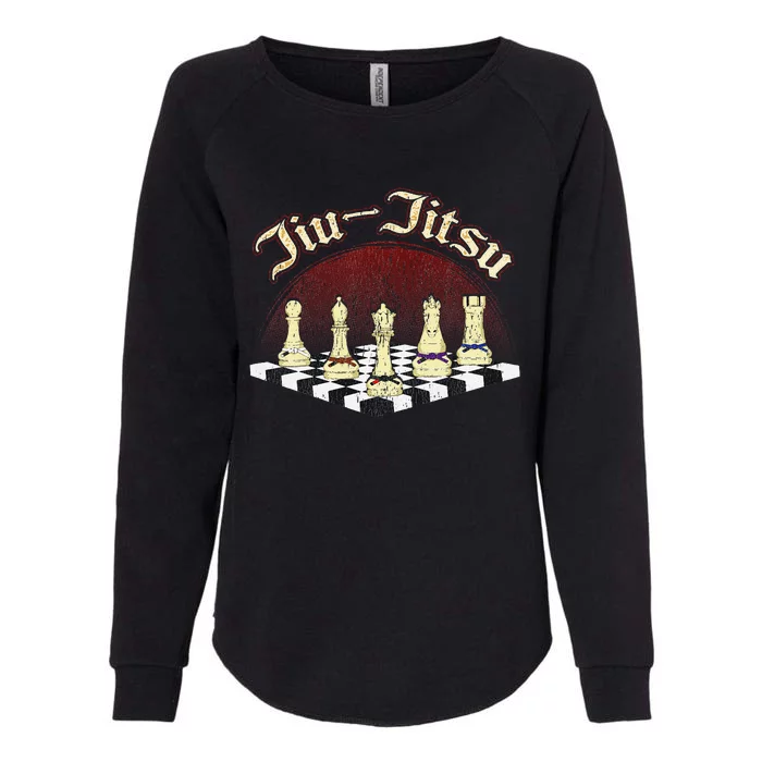 Brazilian Jiu Jitsu Chess Black Belt Womens California Wash Sweatshirt