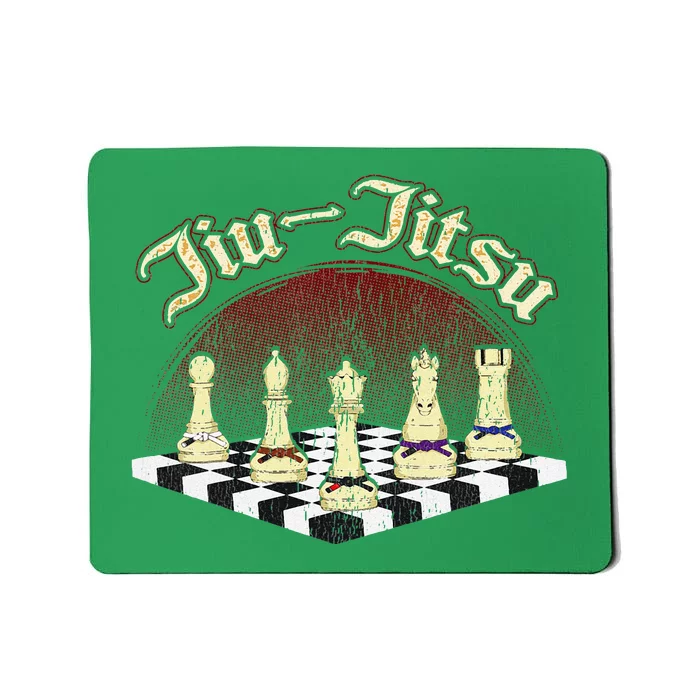 Brazilian Jiu Jitsu Chess Black Belt Mousepad