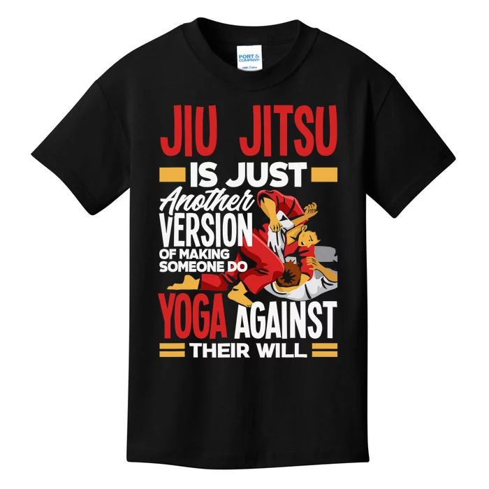 Brazilian Jiu Jitsu Quote Martial Artist Fun Kids T-Shirt