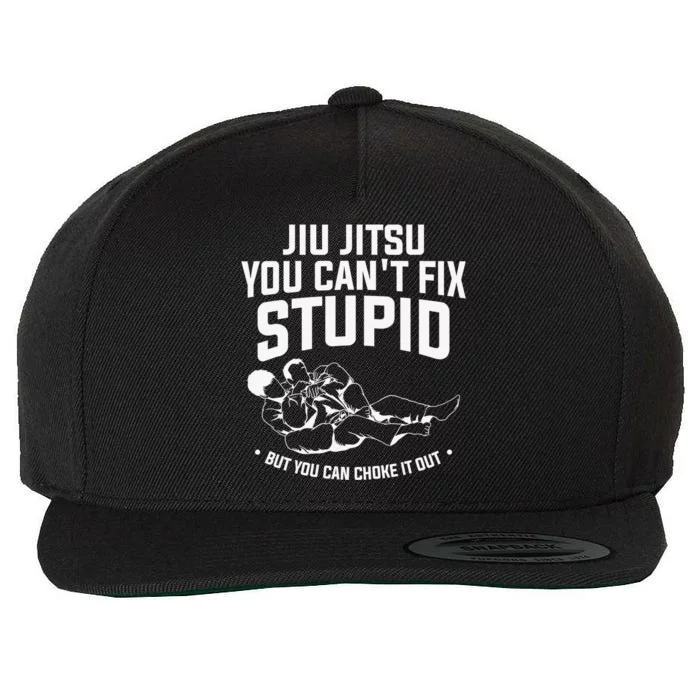 Brazilian Jiu Jitsu Jiu Jitsu Tee Funny You Can't Gift Wool Snapback Cap